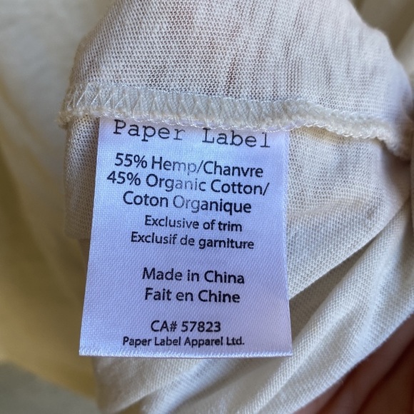 Paper Label Tie Front Boxy Tee - Picture 7 of 8